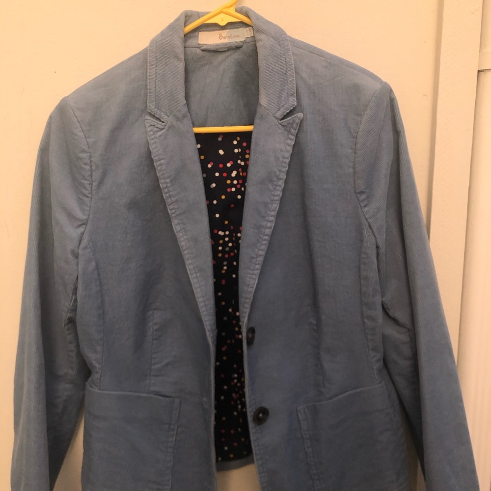 Light blue corduroy blazer - like new